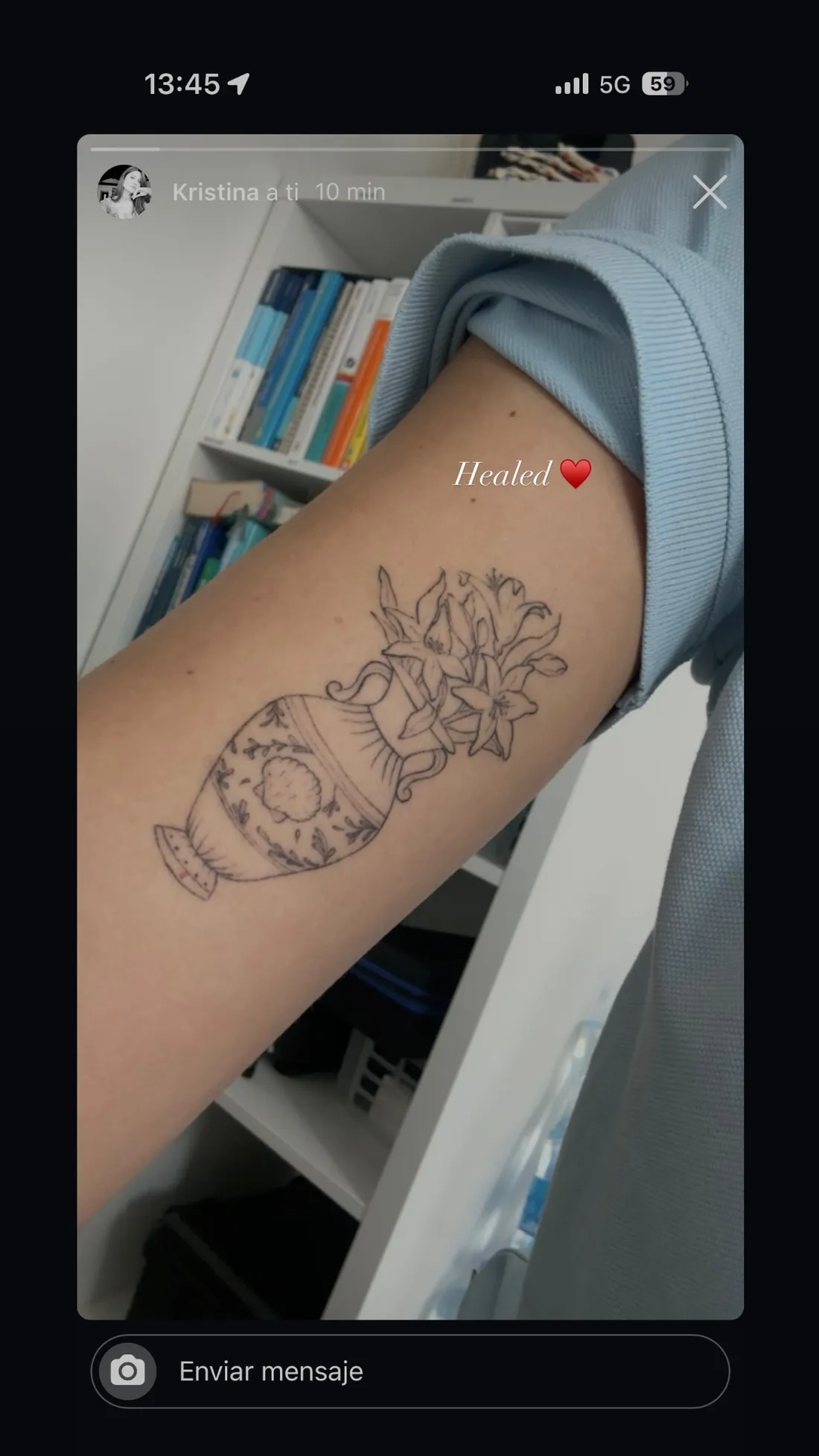 Tatuaje fine line curado — Sinkply Madrid